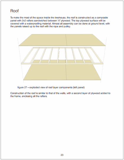 Example page of roof assembly process