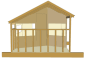 Front of tree house