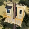 Front of tree house